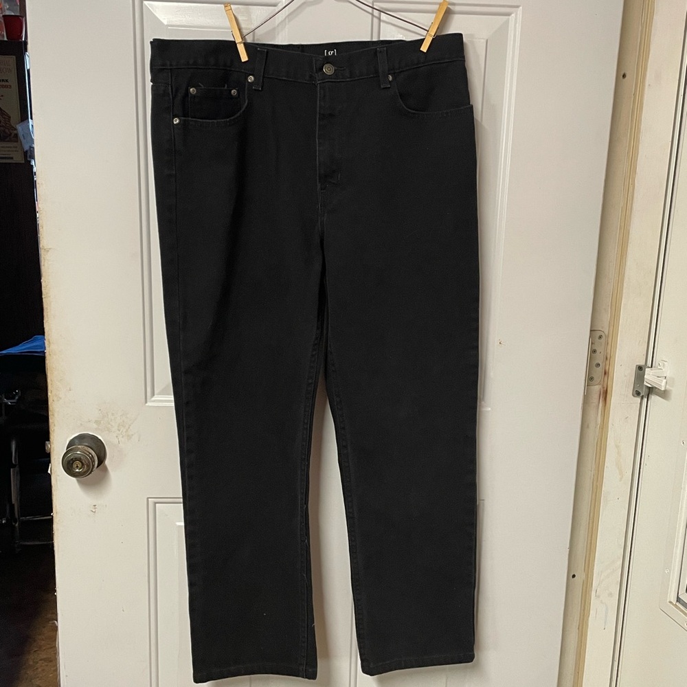 George Men's Black Jeans